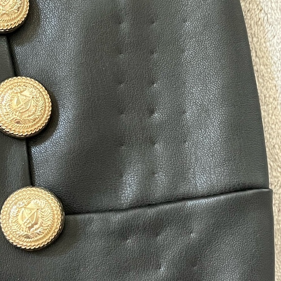 NWT Generation Love Size XS Women's Dawson Vegan Leather Button Leggings Chic - Picture 9 of 16